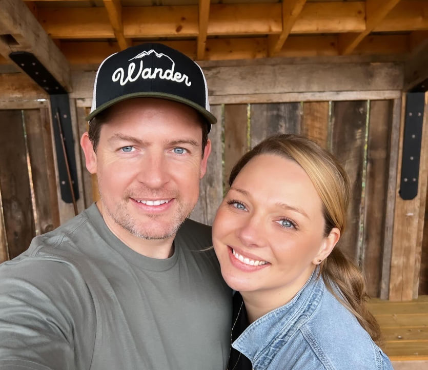 Gavin Hall with Sarah somewhere in Tennessee